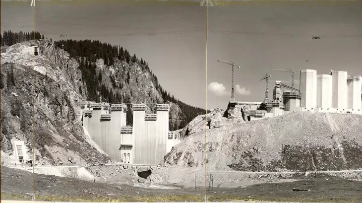 Vue de la construction côté lac