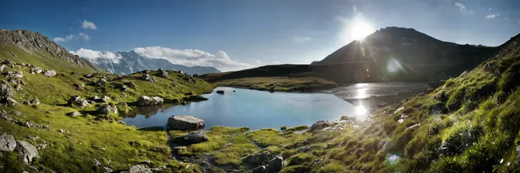 Le lac Riondet en été
