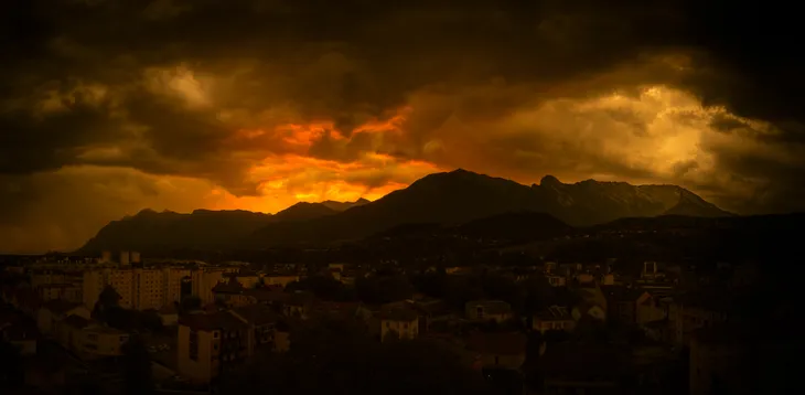 Nuit d’orages sur les Bauges
